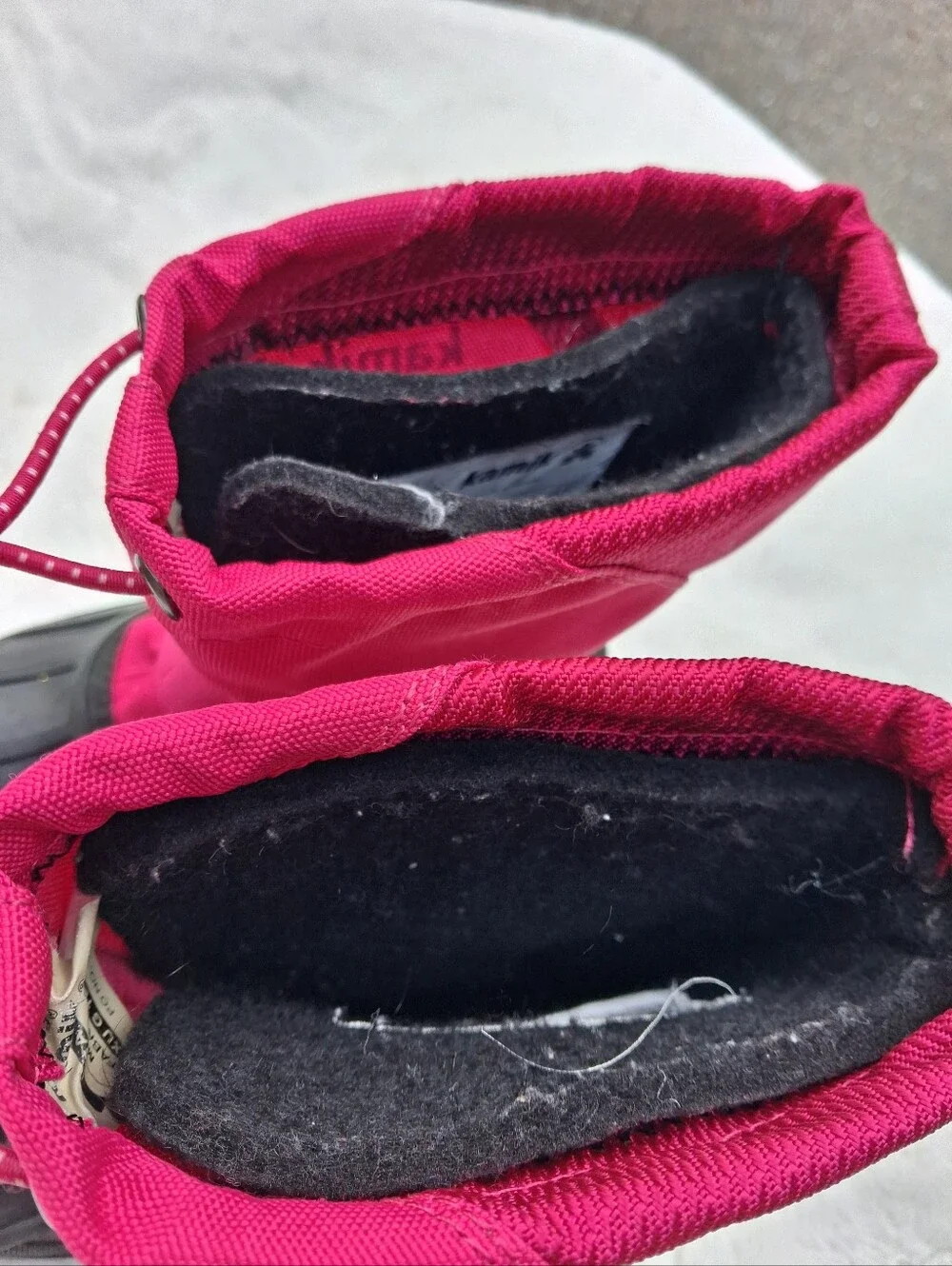 Kamik Pink Black Winter Snow Boots Size 11